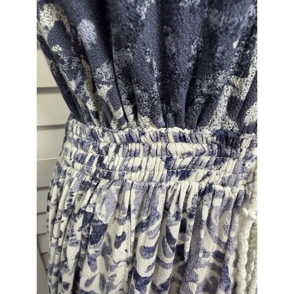 Free People Beach Day Boho Backless Halter Mini Dress Women's Size Large Ivory - Picture 5 of 11